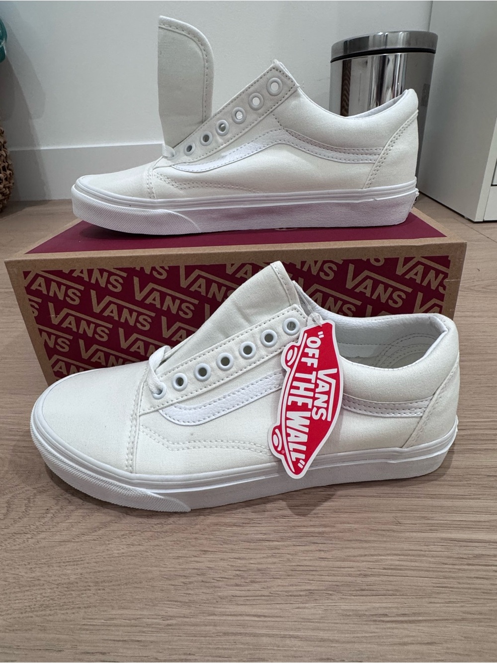 Vans Classic Slip-On Style Low-Top Sneakers — White